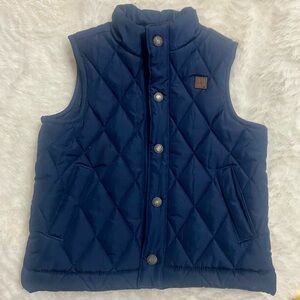 Janie and Jack Navy Quilted Vest